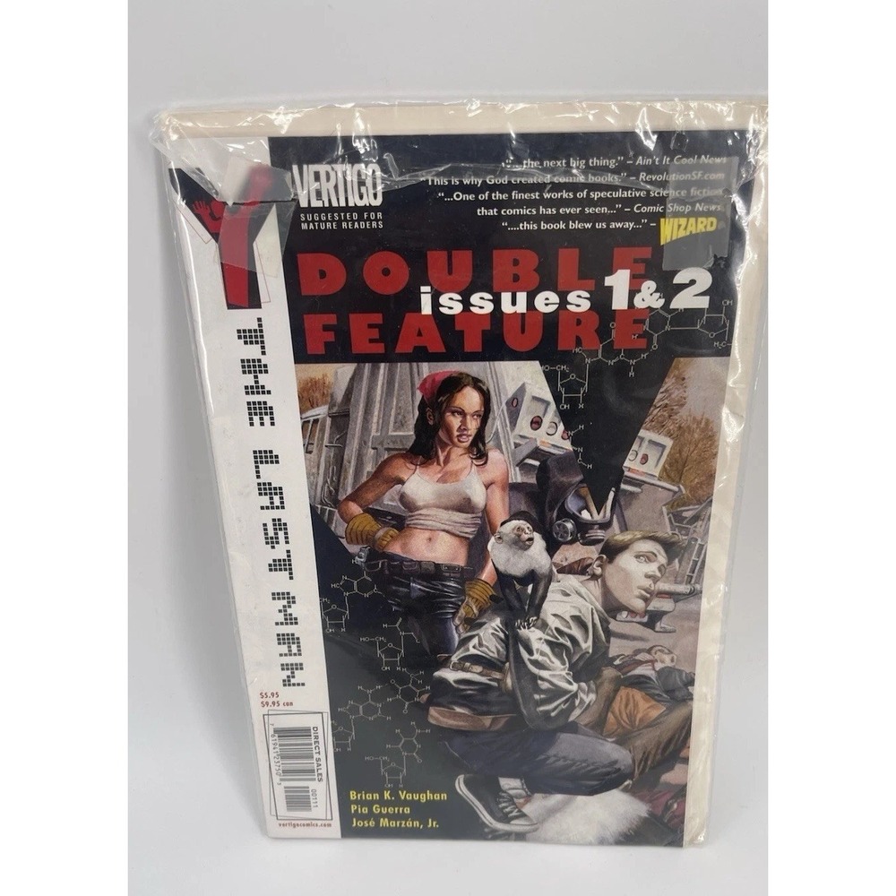 Vertigo Comics Y: The Last Man Double Edition Comic Book Issues 1 & 2